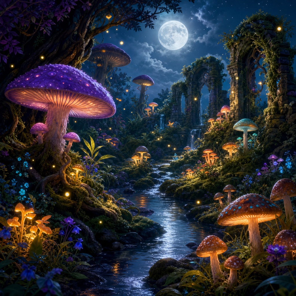 Mushroom Grove puzzle artwork